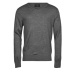 Tee Jays Pánsky merino sveter TJ6001 Grey Melange