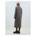 EDITED Prechodný kabát 'Ninette'  sivá / svetlosivá / čierna