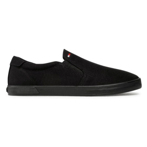 Tommy Hilfiger Tenisky Iconic Slip On FM0FM00597 Čierna