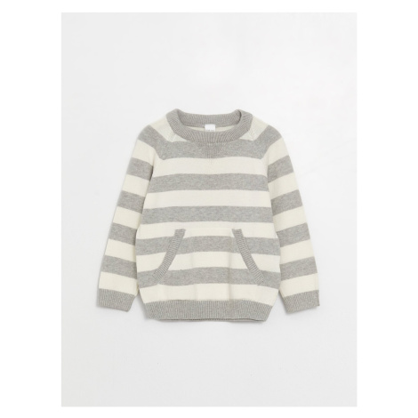 LC Waikiki Crew Neck Striped Baby Boy Knitwear Sweater