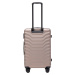 CHAMPAGNE 3DIELNA SADA KUFROV PEAFOWL PEA01, SET OF 3 SUITCASES (L,M,S) WINGS, CHAMPAGNE