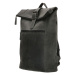 Hide & Stitches Čierny kožený ruksak na notebook „Ellegance“ 11L