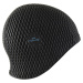 Plavecká čiapka so vzorom z latexu jednotná veľkosť čierna
