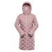 Women's coat with impregnation ALPINE PRO AWEDA pale mauve