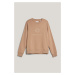 MIKINA GANT REG TONAL SHIELD C-NECK SWEAT CARAMEL BEIGE