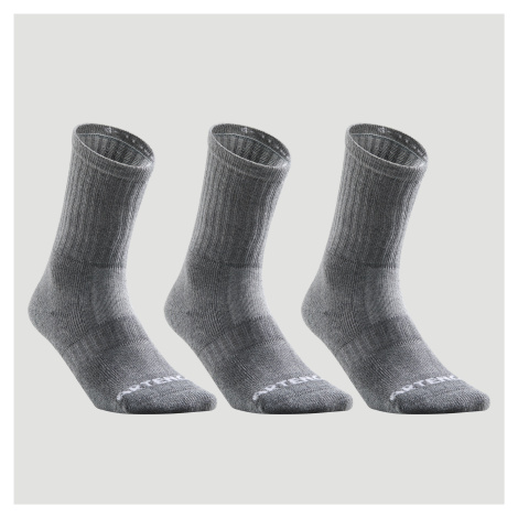 Tenisové ponožky rs 500 vysoké 3 páry ARTENGO
