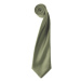 Premier Workwear Pánska saténová kravata PR750 Olive -ca. Pantone 378