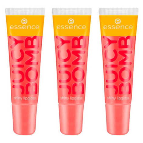 Essence  Set of 3 Juicy Bomb Shiny Lip Glosses - 103 Proud Papay  Lesky na pery Ružová