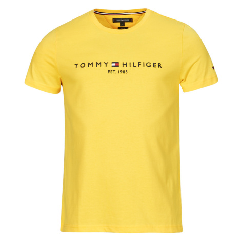 Tommy Hilfiger  TOMMY LOGO TEE  Tričká s krátkym rukávom Žltá