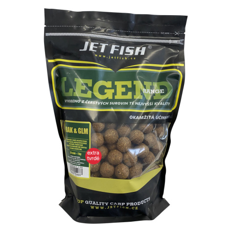 Jet fish extra tvrdé boilie legend range rak glm 250 g - 20 mm