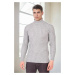 19295 Dewberry Turtleneck Mens Sweater-LIGHT GREY