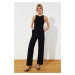 Trendyol Black Pocket Detailed Maxi Woven Jumpsuit