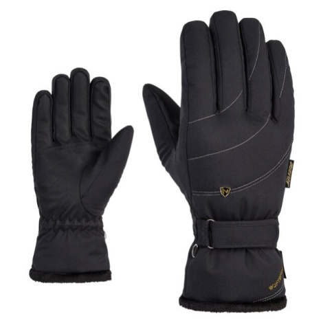 Ziener KAHLI Dámske lyžiarske rukavice, čierna, veľkosť