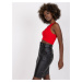 ČERVENÝ CROP TOP S GOMBÍKMI RILEY -RV-TP-7528.11X-RED