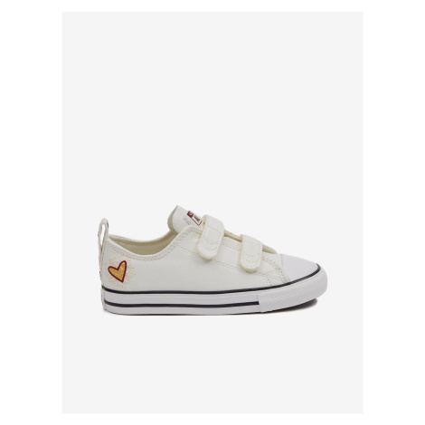 Cream Girly Sneakers Converse Chuck Taylor All Star 2V - Girls