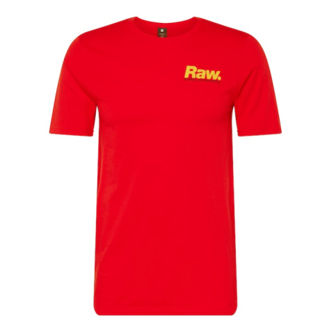 G-Star RAW Tričko  žltá / červená
