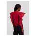 Mikina Karl Lagerfeld Fabric Mix Sweatshirt Chili Pepper