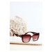 Women's Sunglasses with Decorative Details: UV400 Dark Brown