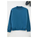 Trendyol Indigo Basic Half Turtleneck Sweatshirt