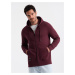 Ombre Unzipped cotton men's BASIC sweatshirt - maroon