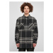 Summit Long Oversized Plaid Shirt Black