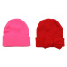 Trendyol Red-Multicolored 2-Pack Girls Knitted Beanie Christmas Themed