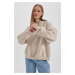 DEFACTO Coool Loose Fit Hooded Thick Sweatshirt