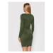 Guess Každodenné šaty Serena W1BK61 KA2O2 Zelená Slim Fit