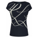Lauren Ralph Lauren Tričko 'Grieta'  čierna / biela