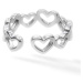 Linda's Jewelry Prsteň Classic Hearts chirurgická oceľ IPR141-UNI Veľkosť: Univerzálna