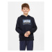 Jack&Jones Junior Mikina Logan 12254120 Tmavomodrá Standard Fit