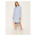 Polo Ralph Lauren Košeľové šaty 211797756001 Modrá Regular Fit