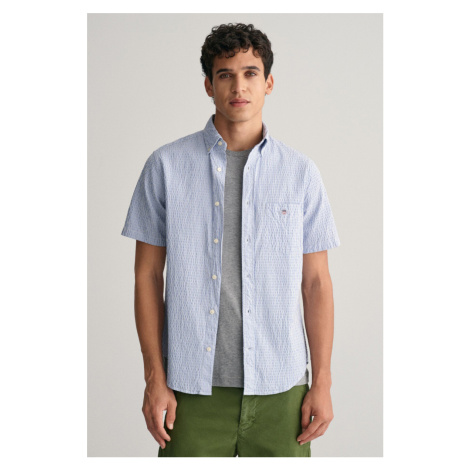 KOŠEĽA GANT REG SEERSUCKER STRIPE SS SHIRT RICH BLUE