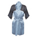 DKaren Housecoat Barbara Light Blue