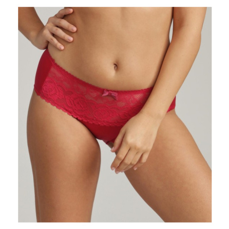 Dámske čipkované nohavičky PLAYTEX FLOWER ELEGANCE MIDI BRIEF - PLAYTEX - červená