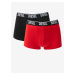 Set of two men's boxer shorts in red and black Diesel - Men