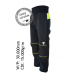 Children's softshell pants - black-reflective yellow