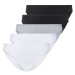 esmara® Dámske bavlnené nohavičky XXL, 5 kusov (čierna/sivá/biela)