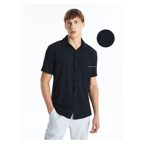 LC Waikiki Regular Fit Short Sleeve Men's Textured Shirt