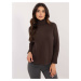 DÁMSKY HNEDÝ OVERSIZE ROLÁK IT-SW-0814.36-BROWN