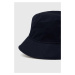 Detský bavlnený klobúk Tommy Hilfiger tmavomodrá farba, bavlnený