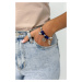 Blue cornflower bracelet