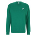 Nike Sportswear Mikina 'Club Fleece'  zelená melírovaná / biela
