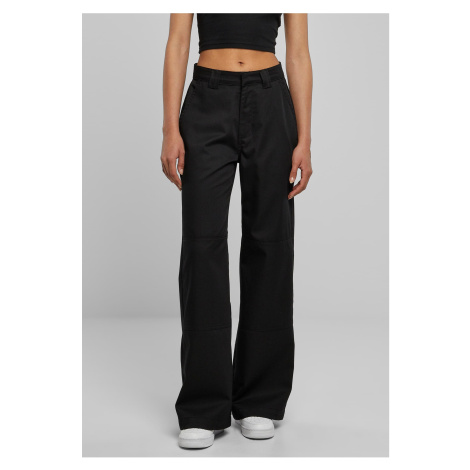 Women's Work Trousers with Straight Legs - Black