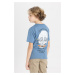 DEFACTO Boy's Crew Neck Back Printed Short Sleeve T-Shirt