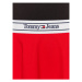 Tommy Jeans Trapézová sukňa Logo DW0DW14970 Červená Regular Fit