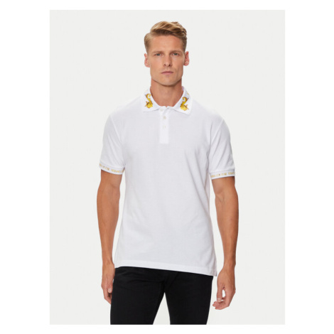 Versace Jeans Couture Polokošeľa 76GAGT00 Biela Regular Fit