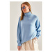 Bianco Lucci Women's Turtleneck Knitwear Sweater