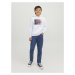 Jack & Jones Junior Mikina  červená / čierna / biela