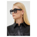 Slnečné okuliare Alexander McQueen dámske, čierna farba